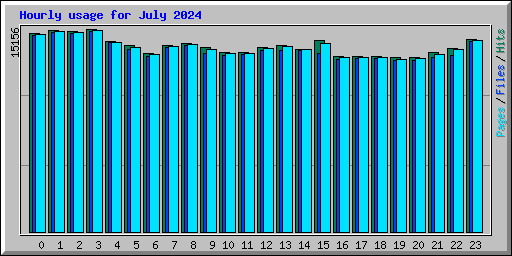 Hourly usage for July 2024