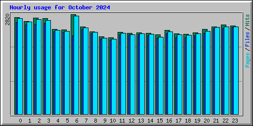 Hourly usage for October 2024